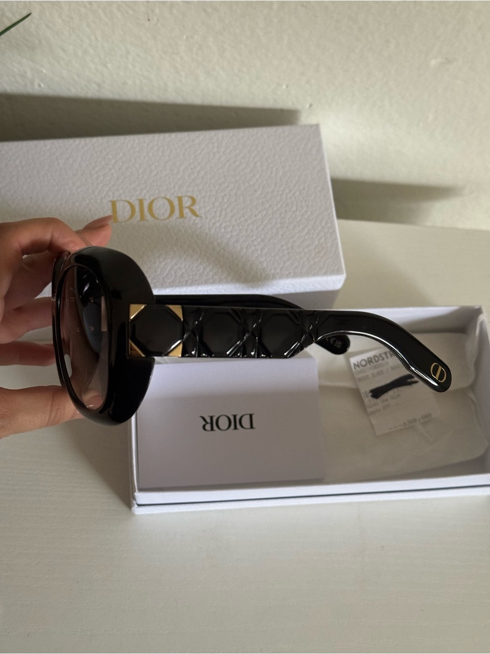Oversized Black Dior Women's Sunglasses - Designer Style - Picture 3 of 8